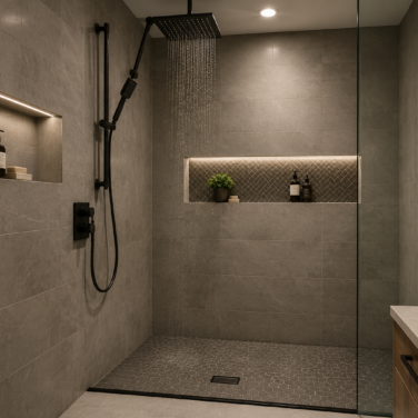 walking shower